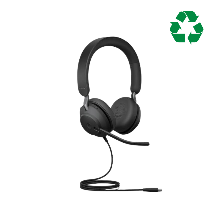Jabra Evolve2 40 Stereo MS Teams USB-A Headset - Refurbished