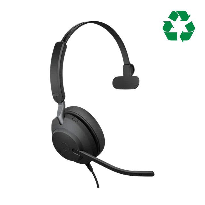 Jabra Evolve2 40 USB-C UC Mono Headset - Refurbished