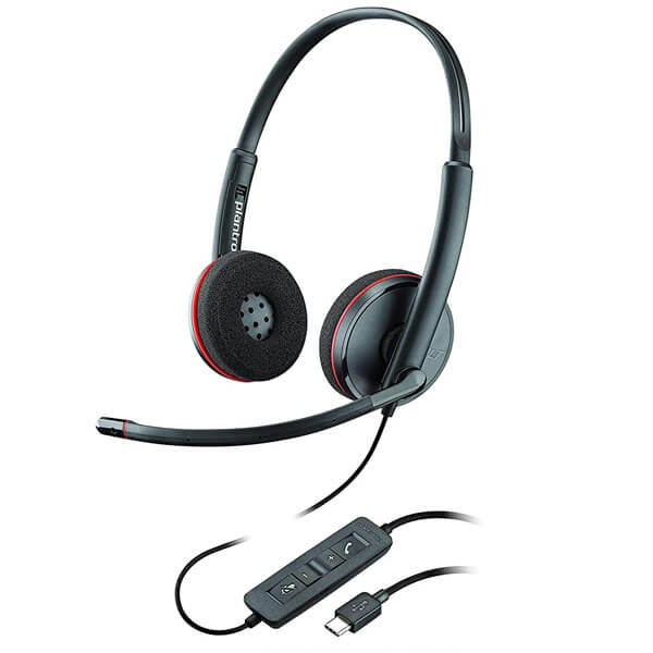 ￼Plantronics￼ ブラックワイアー C3220 ヘッドセットUSB-C Plantronics Blackwire C3220 USB-C Headset – Headset Sales Ltd