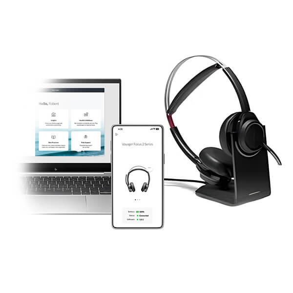 Plantronics Voyager Focus UC B825 - M Headset & Charging Base - Headset Sales Ltd