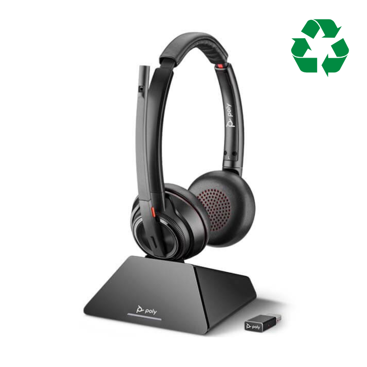 Plantronics Poly Savi 8220 UC Wireless Headset - Refurbished