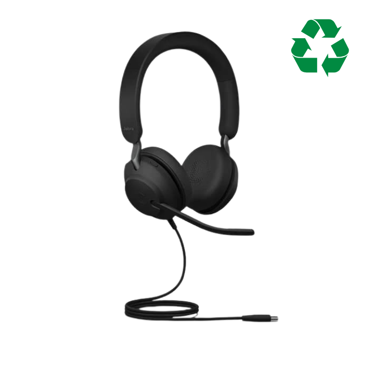 Jabra Evolve2 40 USB-C UC Stereo Headset - Refurbished