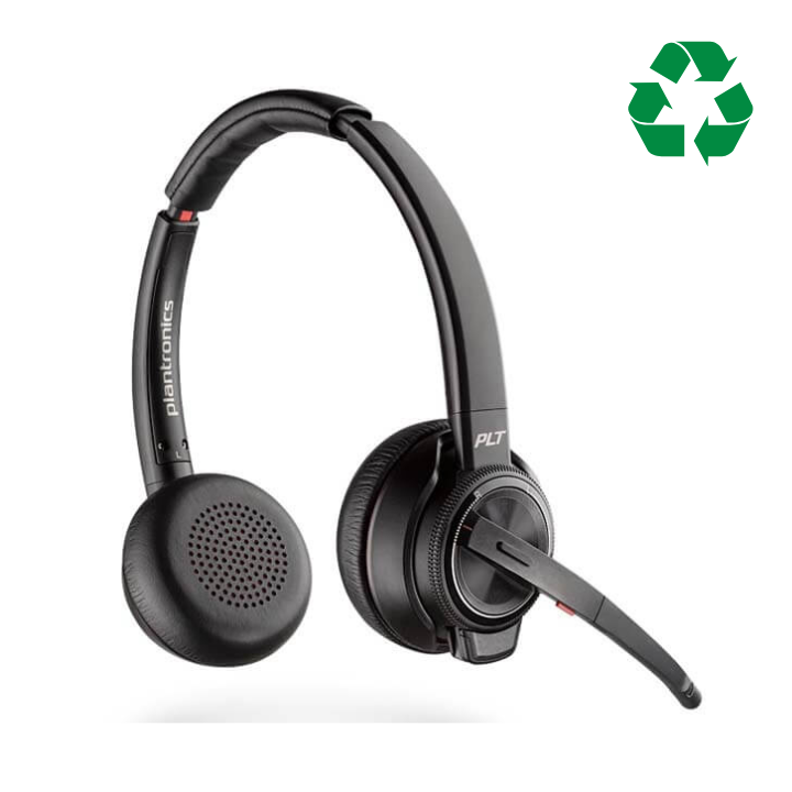 Plantronics Poly Savi 8220 UC Wireless Headset - Refurbished