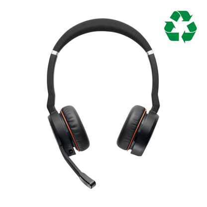 Jabra Evolve 75 MS Teams Stereo Headset with Charging Stand - Refurbished