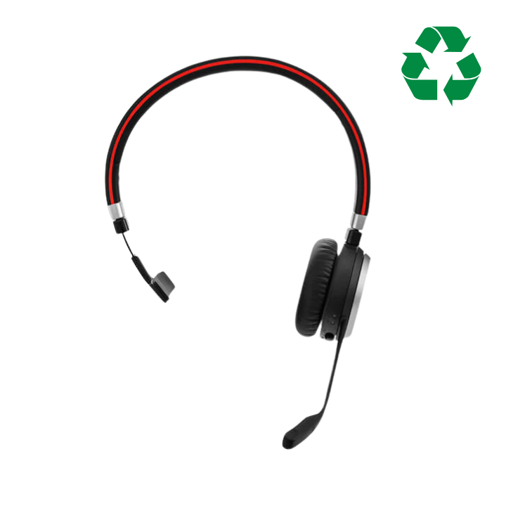 Jabra Evolve 65 MS Teams Mono Headset with Charging Stand - Refurbished