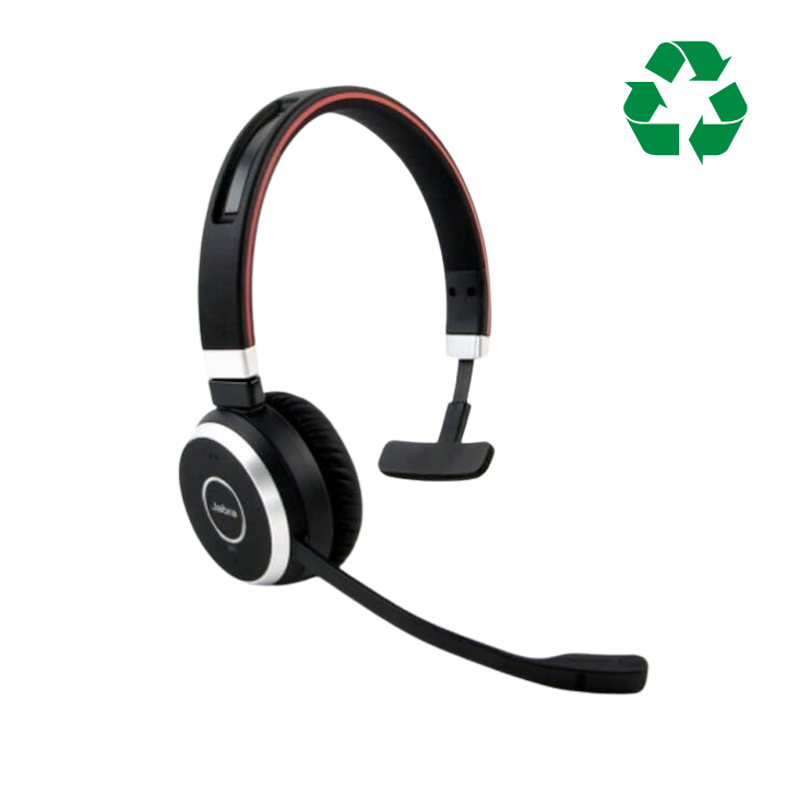 Jabra Evolve 65 MS Teams Mono Headset with Charging Stand - Refurbished