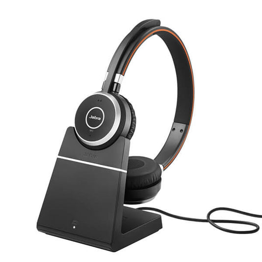 Jabra Evolve 65 MS Teams Stereo Headset with Charging Stand - Headset Sales Ltd