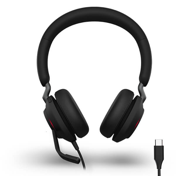 Jabra Evolve2 40 USB - C MS Teams Stereo Headset - Headset Sales Ltd