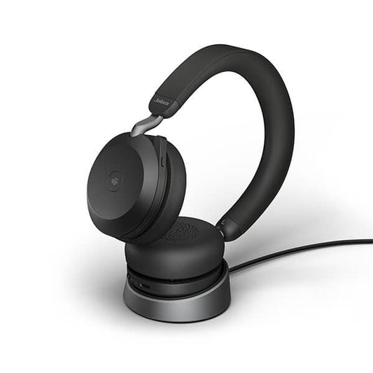 Jabra Evolve2 75 MS Teams Wireless Headset with Charging Stand - Headset Sales Ltd