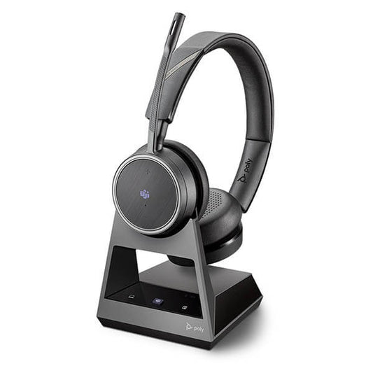 Plantronics Poly Voyager 4220 Office MS Headset With 2 - Way Base - Headset Sales Ltd