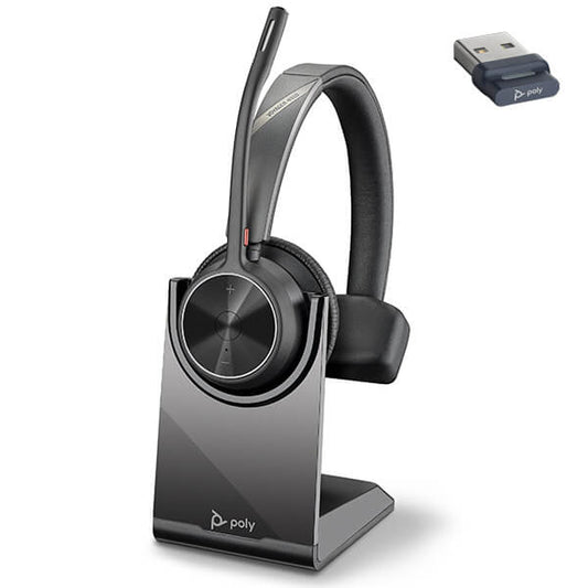 Poly Voyager 4310 UC USB - A Headset & Charging Stand - Headset Sales Ltd