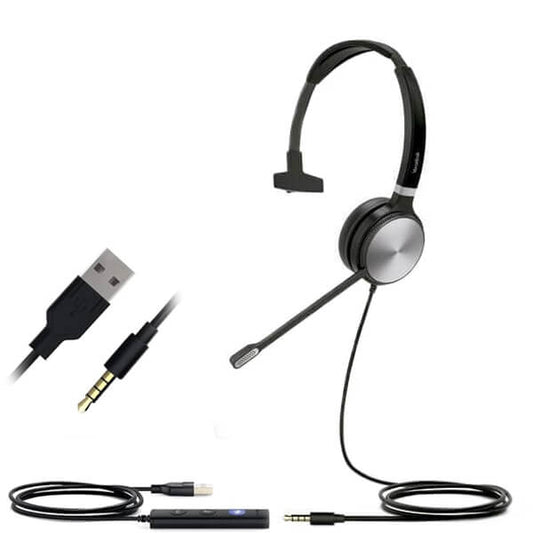 Yealink UH36 Wired USB Mono UC Headset - Headset Sales Ltd